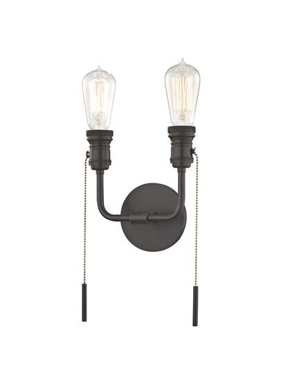 Lexi 2-Light Wall Sconce in Old Bronze.